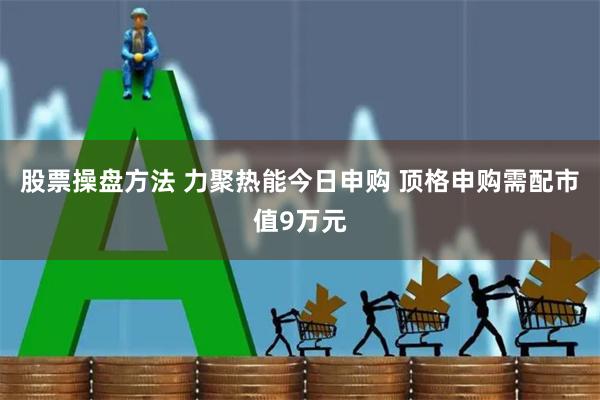 股票操盘方法 力聚热能今日申购 顶格申购需配市值9万元